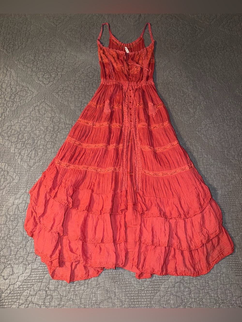 Intimately By Free People Dolly Bodysuit-Red Size-XS